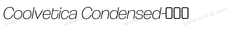 Coolvetica Condensed字体转换